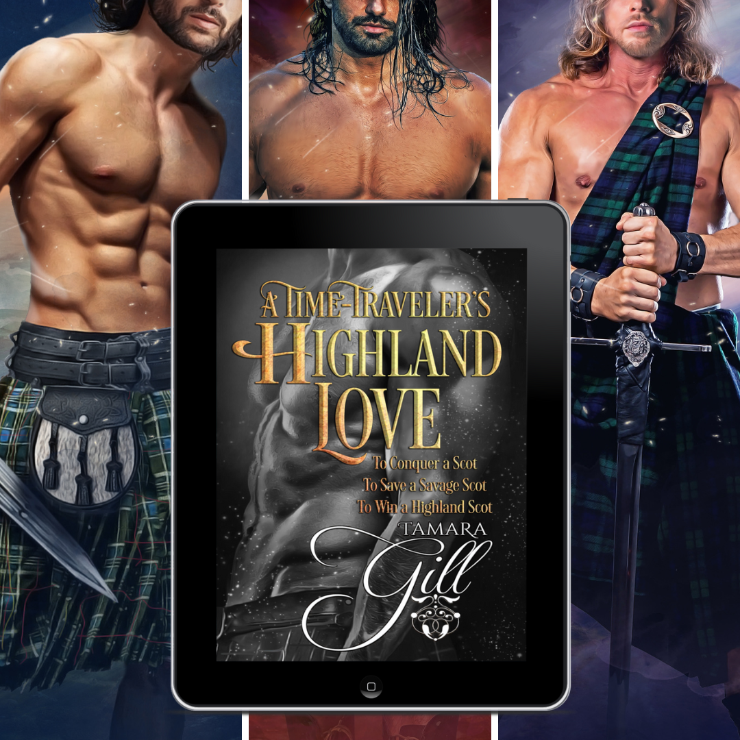 Tamara Gill romance books, Regency romance ebook bundles, Historical romance ebook bundles, Spicy Regency romance novels, Best historical romance books, Time travel romance ebooks, Bridgerton style Regency romance, Regency romance series by Tamara Gill, Historical romance box sets, Tamara Gill special edition ebooks, A Time-Traveler's Highland Love Bundle, Books 1-3 (Ebook)