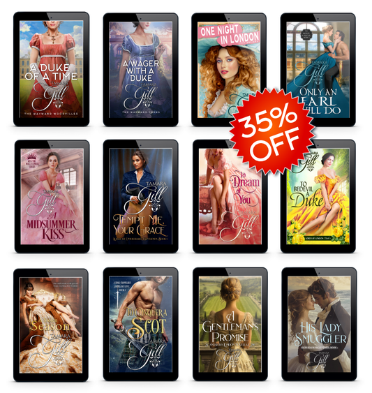 Tamara Gill romance books, Regency romance ebook bundles, Historical romance ebook bundles, Spicy Regency romance novels, Best historical romance books, Time travel romance ebooks, Bridgerton style Regency romance, Regency romance series by Tamara Gill, Historical romance box sets, Tamara Gill special edition ebooks, Start the Scandal: A Collection of First-in-Series Romance eBook Bundle