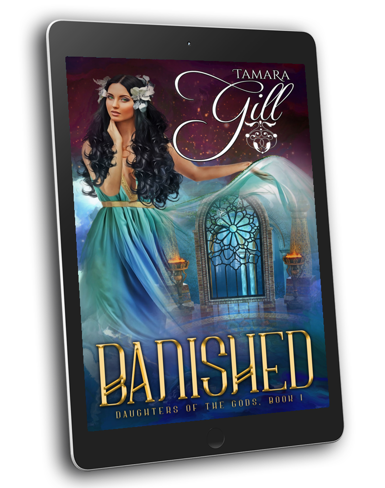 Tamara Gill romance books, Regency romance ebook bundles, Historical romance ebook bundles, Spicy Regency romance novels, Best historical romance books, Time travel romance ebooks, Bridgerton style Regency romance, Regency romance series by Tamara Gill, Historical romance box sets, Tamara Gill special edition ebooks, BANISHED (Daughters of the Gods, Book 1) (Ebook)