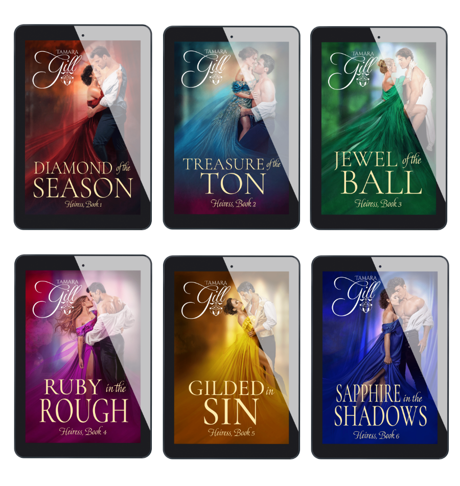 Heiress Books 1-6 eBook bundle by Tamara Gill – Regency romance series cover