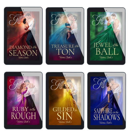 Heiress Books 1-6 eBook bundle by Tamara Gill – Regency romance series cover