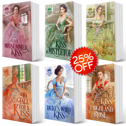 Kiss the Wallflower paperback bundle by Tamara Gill – Regency romance series collection
