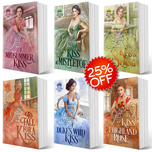Kiss the Wallflower paperback bundle by Tamara Gill – Regency romance series collection