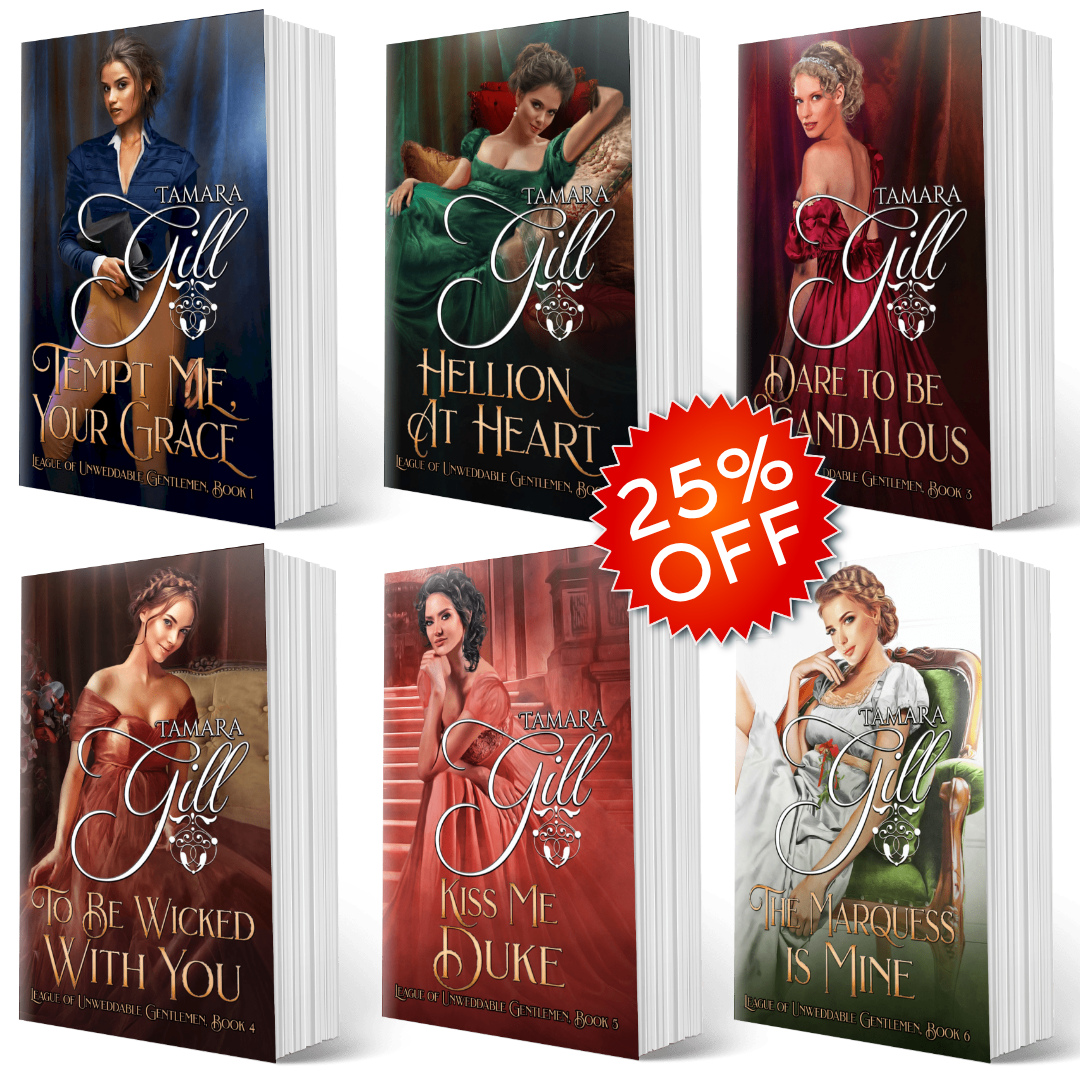 League of Unweddable Gentlemen paperback bundle by Tamara Gill – Regency romance series collection