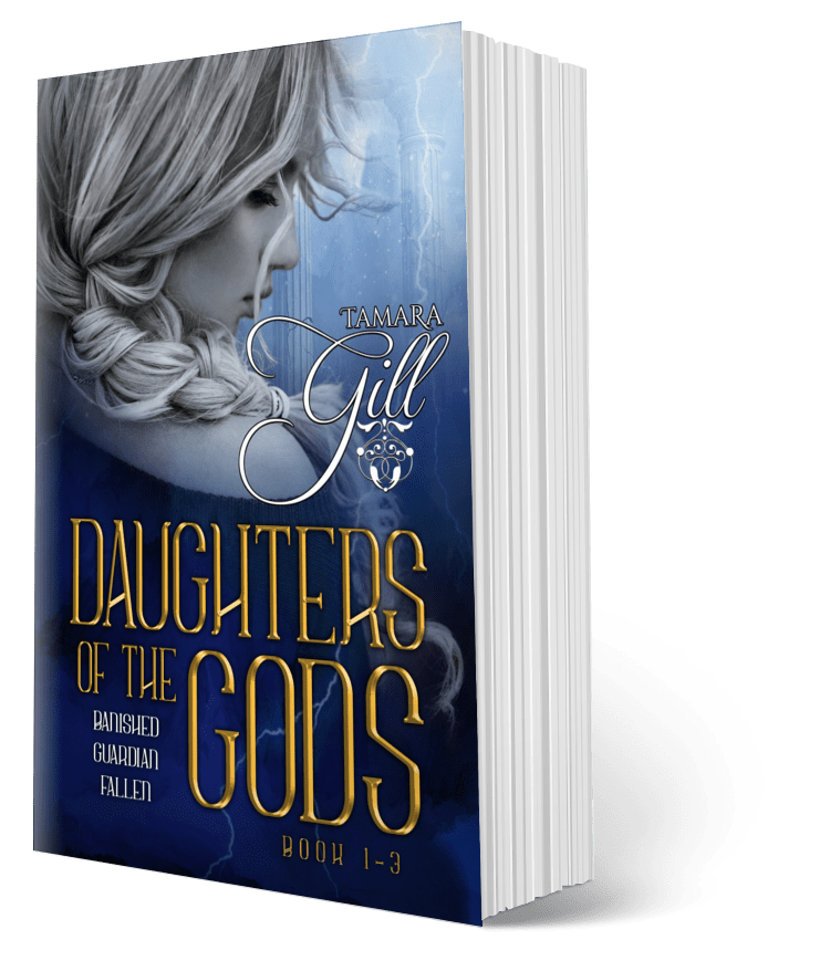 Daughters of the Gods Books 1-3 by Tamara Gill – paranormal romance paperback box set cover