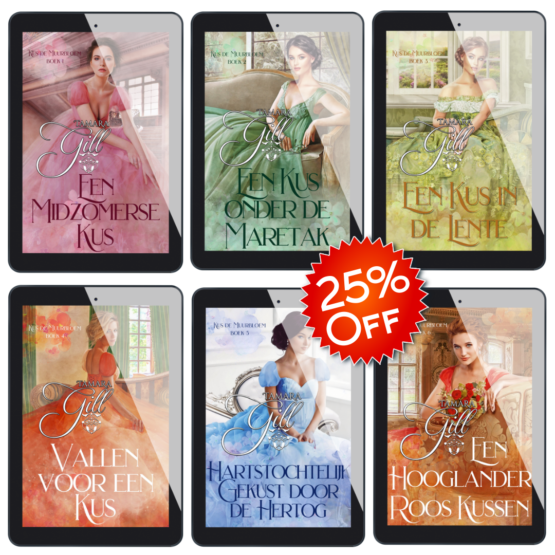 Tamara Gill romance books, Regency romance ebook bundles, Historical romance ebook bundles, Spicy Regency romance novels, Best historical romance books, Time travel romance ebooks, Bridgerton style Regency romance, Regency romance series by Tamara Gill, Historical romance box sets, Tamara Gill special edition ebooks, Kus de Muurbloem, eBook-bundel, DUTCH (Kiss the Wallflower, eBook Bundle) (Ebook)