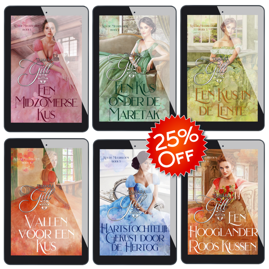 Tamara Gill romance books, Regency romance ebook bundles, Historical romance ebook bundles, Spicy Regency romance novels, Best historical romance books, Time travel romance ebooks, Bridgerton style Regency romance, Regency romance series by Tamara Gill, Historical romance box sets, Tamara Gill special edition ebooks, Kus de Muurbloem, eBook-bundel, DUTCH (Kiss the Wallflower, eBook Bundle) (Ebook)