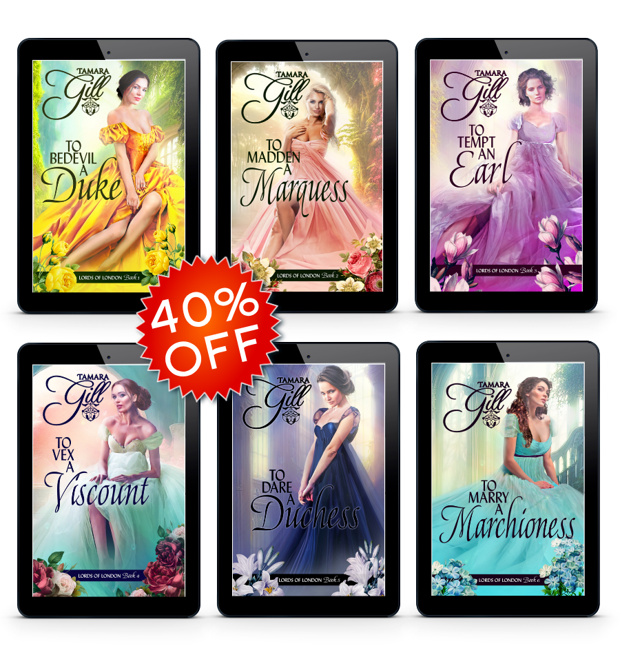 Tamara Gill romance books, Regency romance ebook bundles, Historical romance ebook bundles, Spicy Regency romance novels, Best historical romance books, Time travel romance ebooks, Bridgerton style Regency romance, Regency romance series by Tamara Gill, Historical romance box sets, Tamara Gill special edition ebooks, Lords of London eBook Bundle (Ebook)