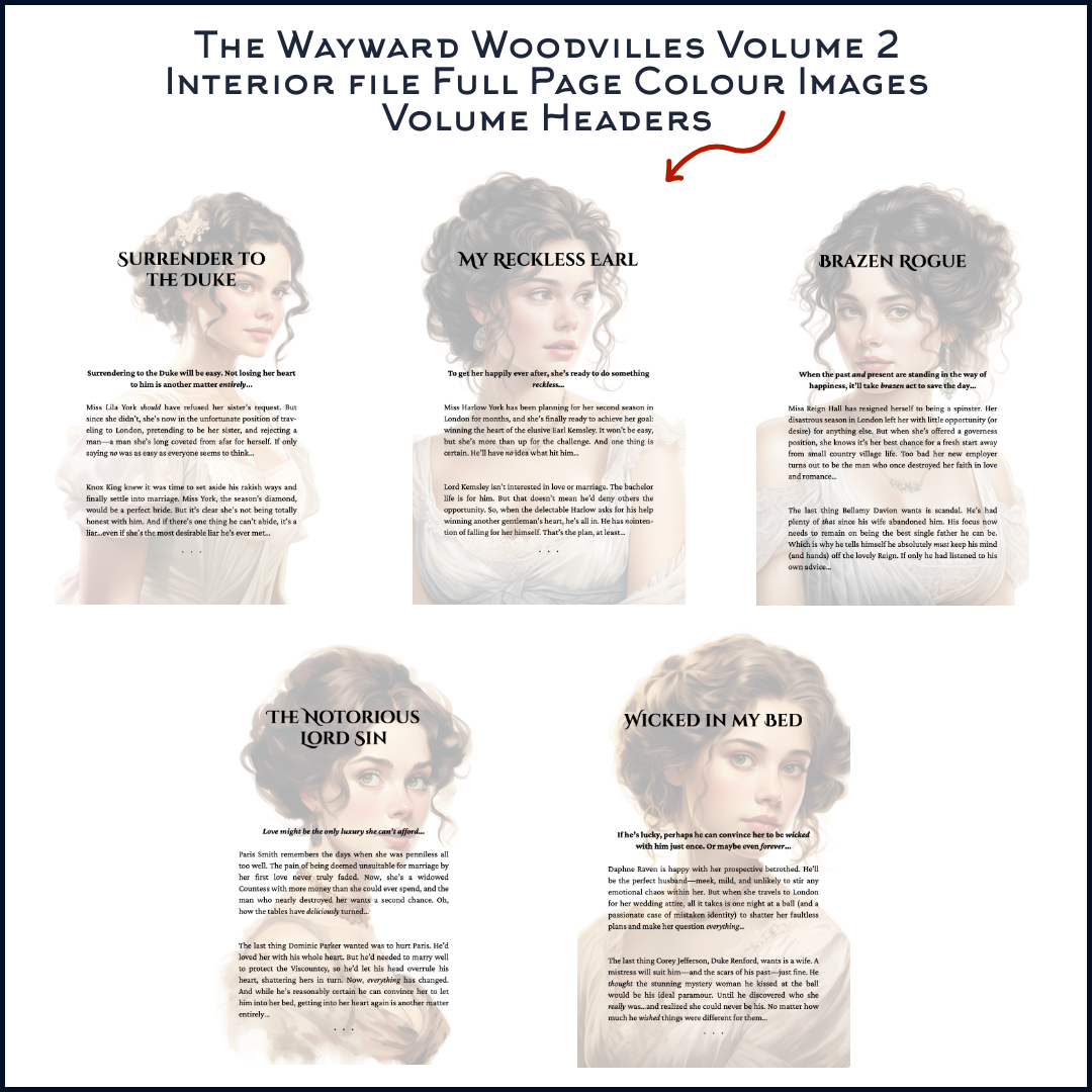 Tamara Gill romance books, Regency romance ebook bundles, Historical romance ebook bundles, Spicy Regency romance novels, Best historical romance books, Time travel romance ebooks, Bridgerton style Regency romance, Regency romance series by Tamara Gill, Historical romance box sets, Tamara Gill special edition ebooks, SPECIAL EDITION - The Wayward Woodvilles, Volume 2 (Hardback Case Laminate - no sleeve)