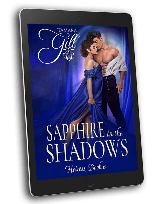 Sapphire in the Shadows by Tamara Gill – historical romance ebook cover