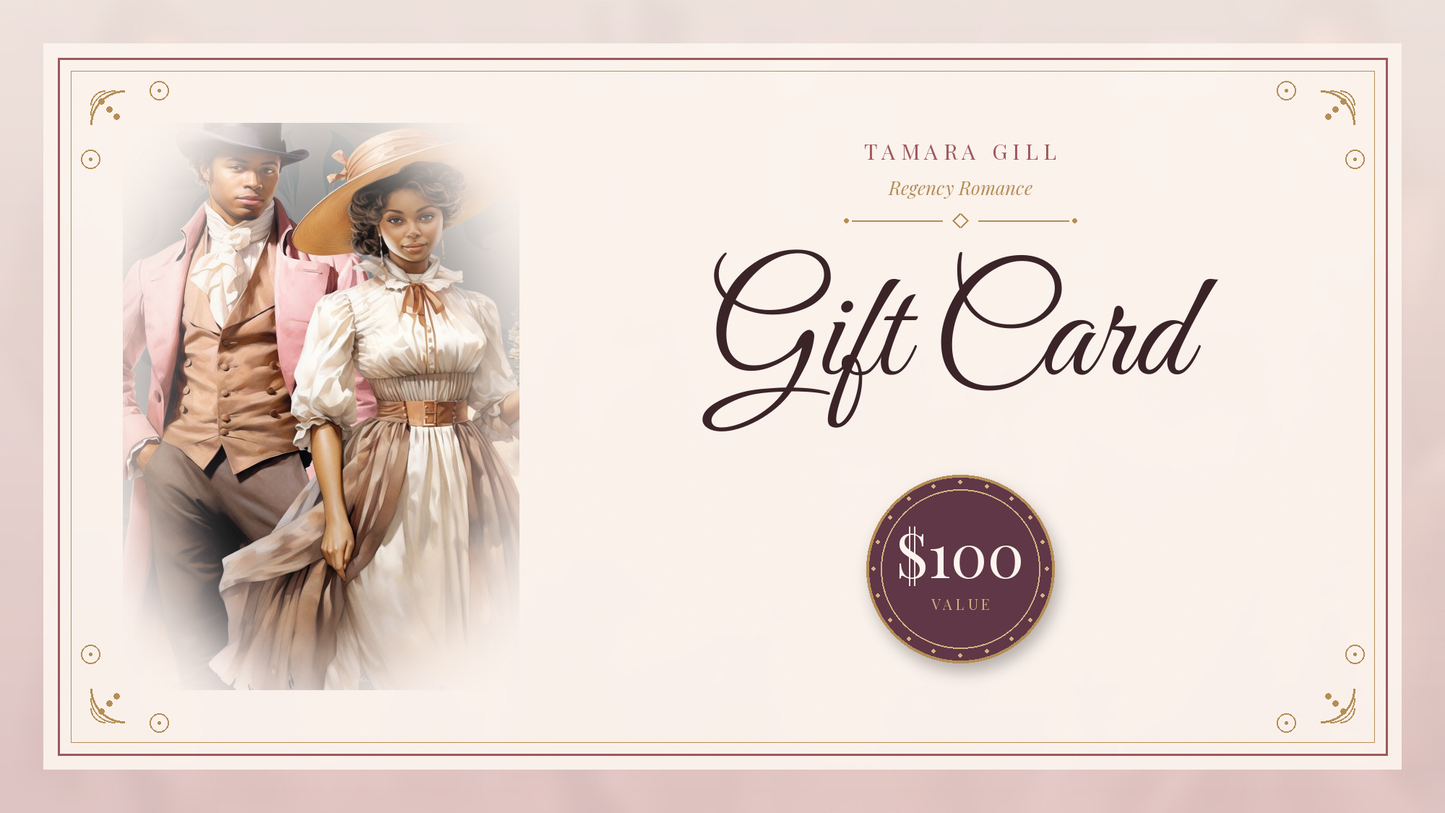Tamara Gill author gift card – $100