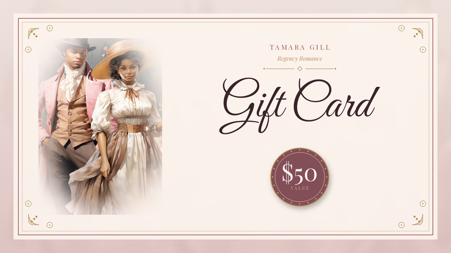 Tamara Gill author gift card – $50