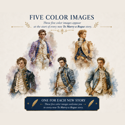 Full-colour interior illustrations in the To Marry a Rogue Peacock Special Edition hardback