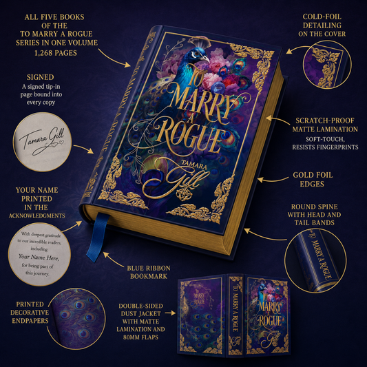 To Marry a Rogue Hardback Peacock Special Edition 6x9